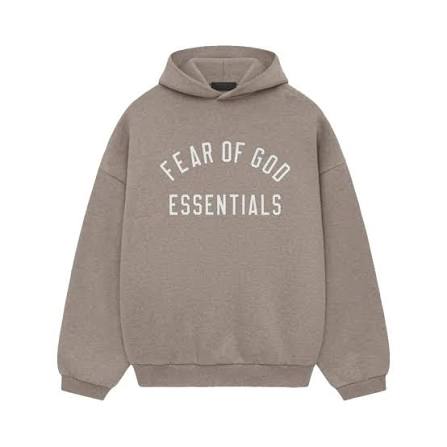 Fear of God Essentials Heather Grey State Fleece Hoodie