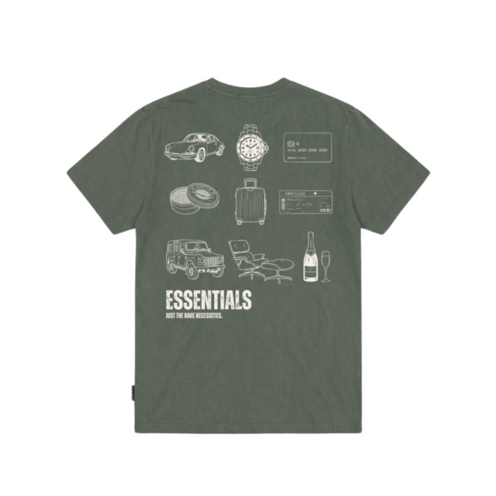 BF Oversized Backprint T-Shirt ESSENTIALS - Olive Green