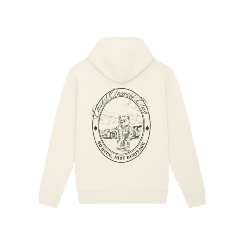 BF Oval Backprint Hoodie Filou 187 - Off-White
