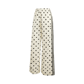 Adidas Satin Polka Dots Wide Leg Pants Off White
