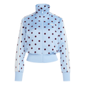Adidas Satin Polka Dots TT Track Top Clear Sky