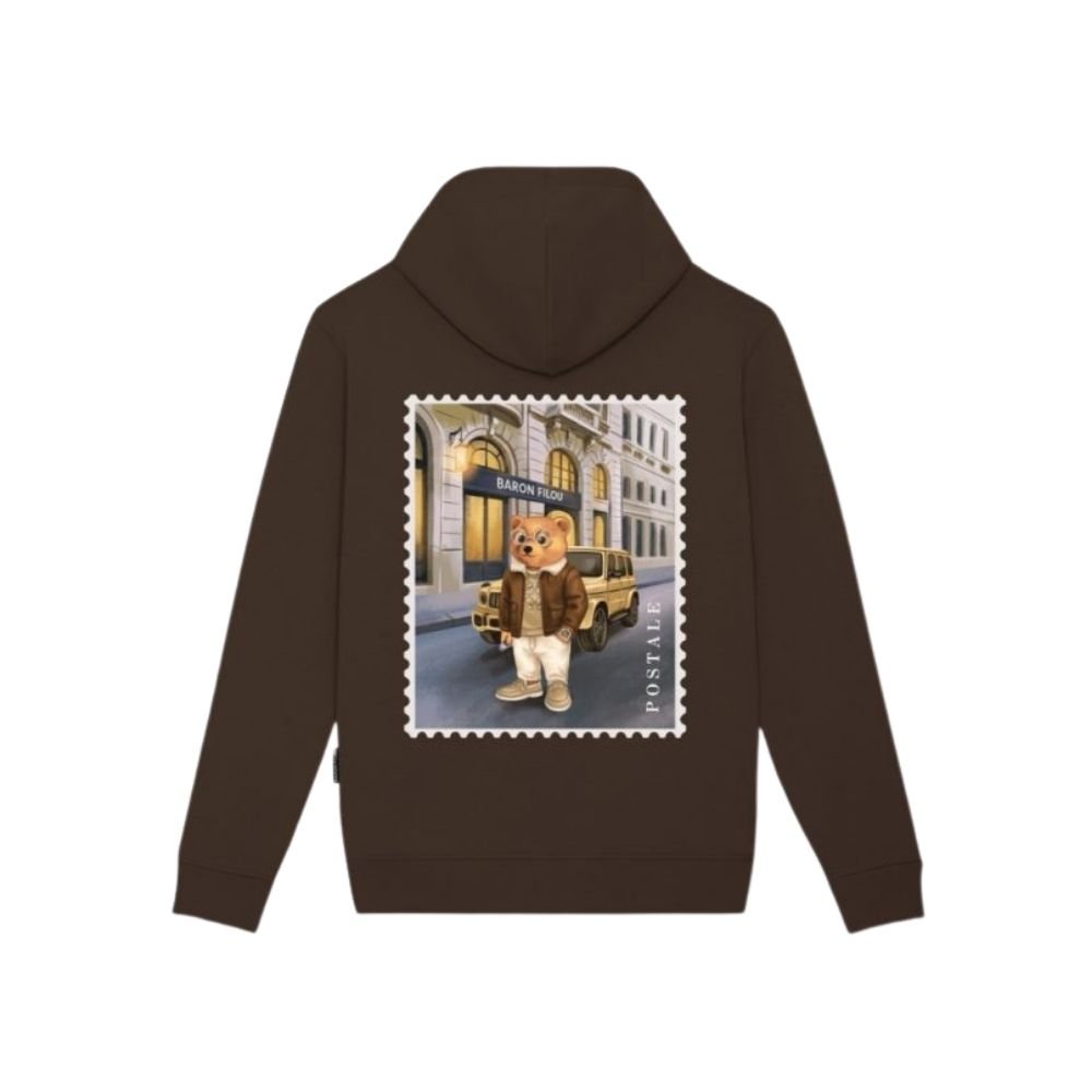 BF Backprint Poster Hoodie Filou 183 Chalet Owners Club - Chocolate Brown