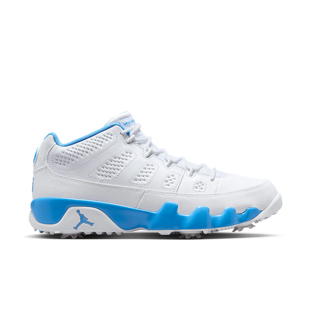 Jordan 9 Retro Low Golf White University Blue