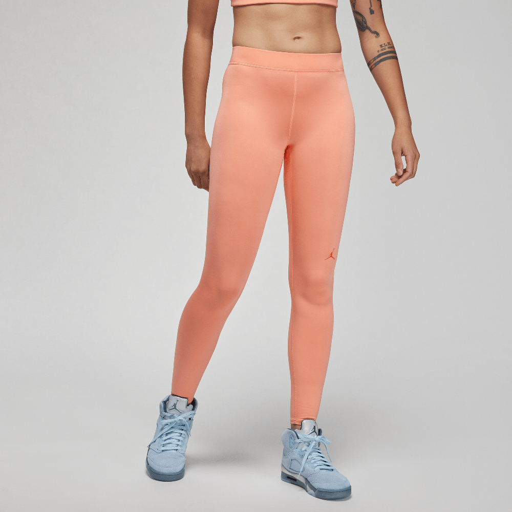 Jordan Women's 7/8 Logo Leggings Crimson Bliss/Rush Orange