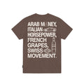 BF Oversized Backprint T-Shirt ARAB MONEY - Chocolate Brown