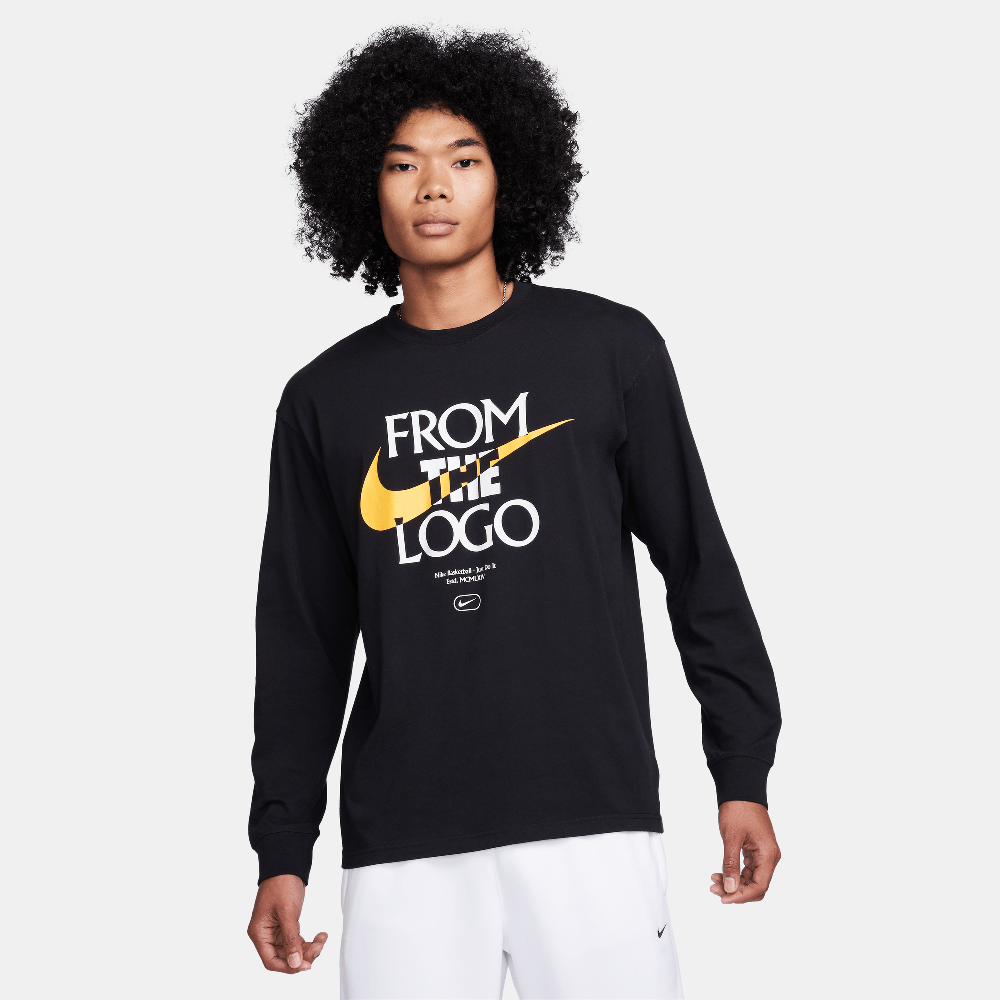 Nike Max90 Men's Long-Sleeve Basketball T-Shirt Black