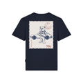 BF Backprint T-Shirt Filou 186 STAMP - Oxford Blue