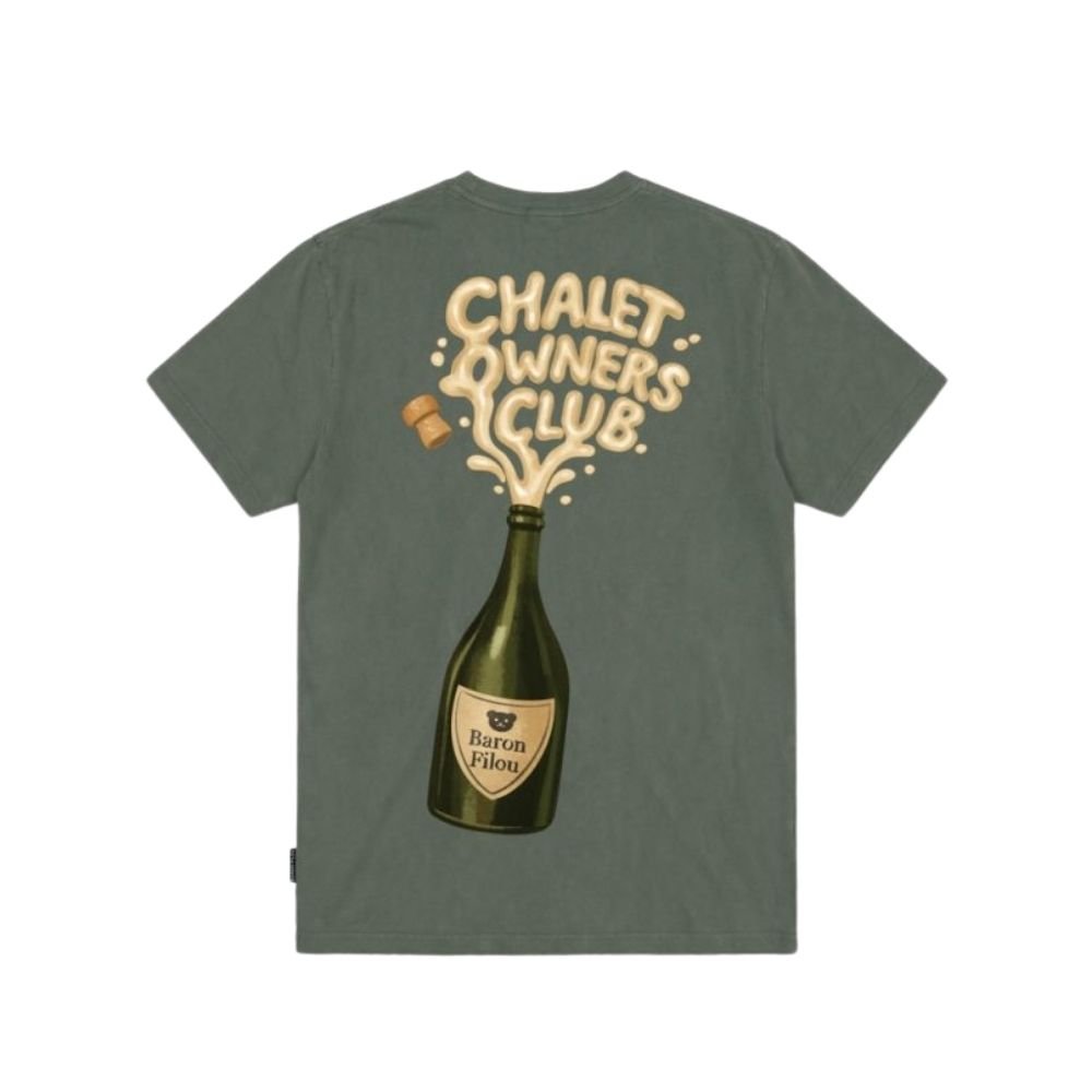 BF Oversized Backprint T-Shirt BOTTLE - Olive Green