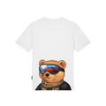 BF Backprint T-Shirt Half Filou with SKI GLASSES - White