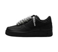 Nike Air Force 1 Low '07 Black Grey Rope Lace
