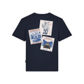 BF Backprint T-Shirt Filou 181 WINTER STAMPS - Oxford Blue