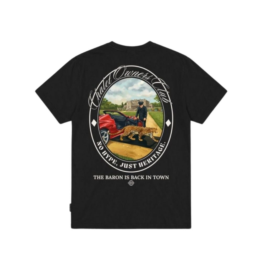 BF Oversized Backprint T-Shirt BARON IS BACK IN TOWN - Black