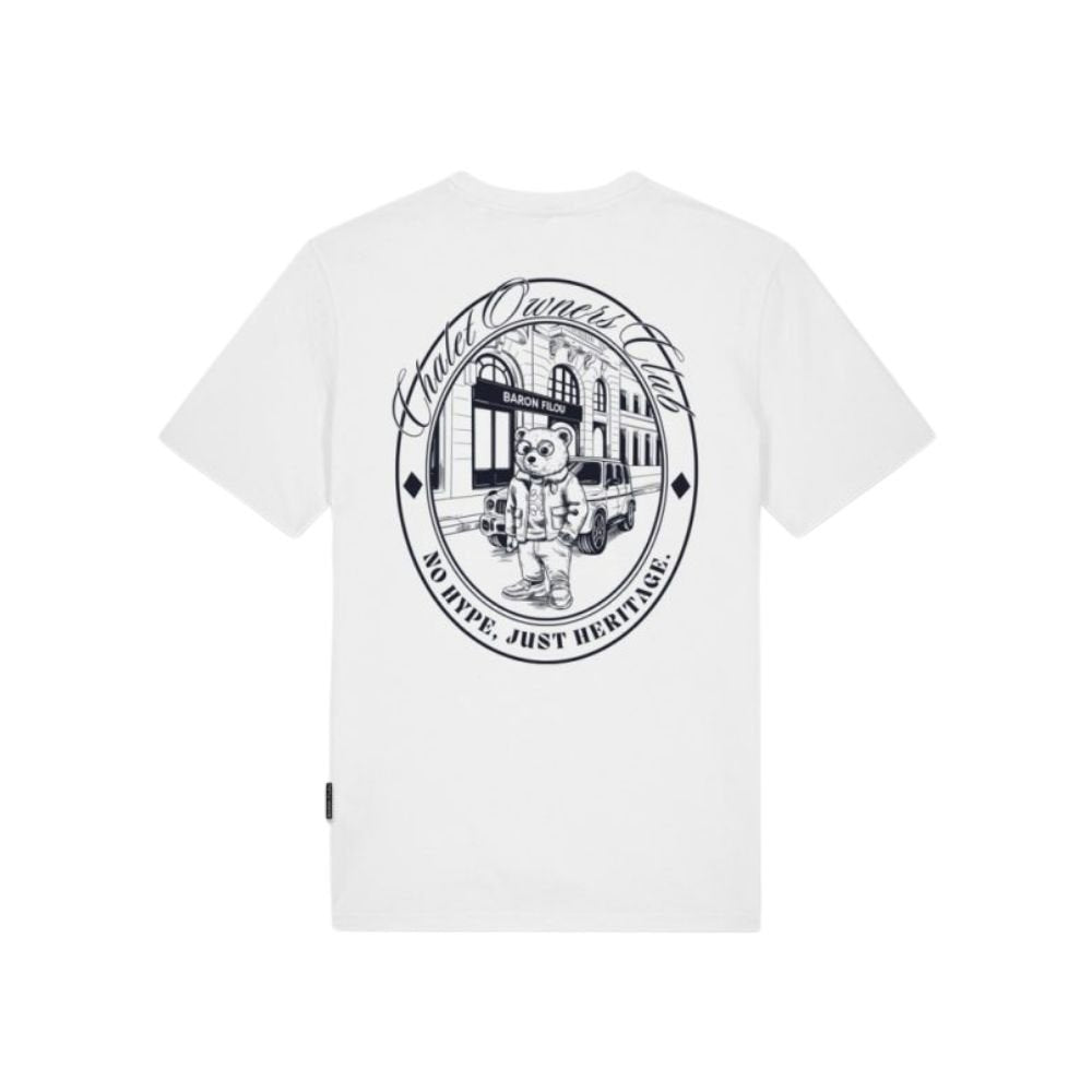 BF Oval Backprint T-Shirt Filou 183 - White