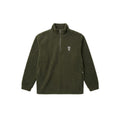 BF Signature Embroidered Half-Zip Fleece Pullover - Olive Green