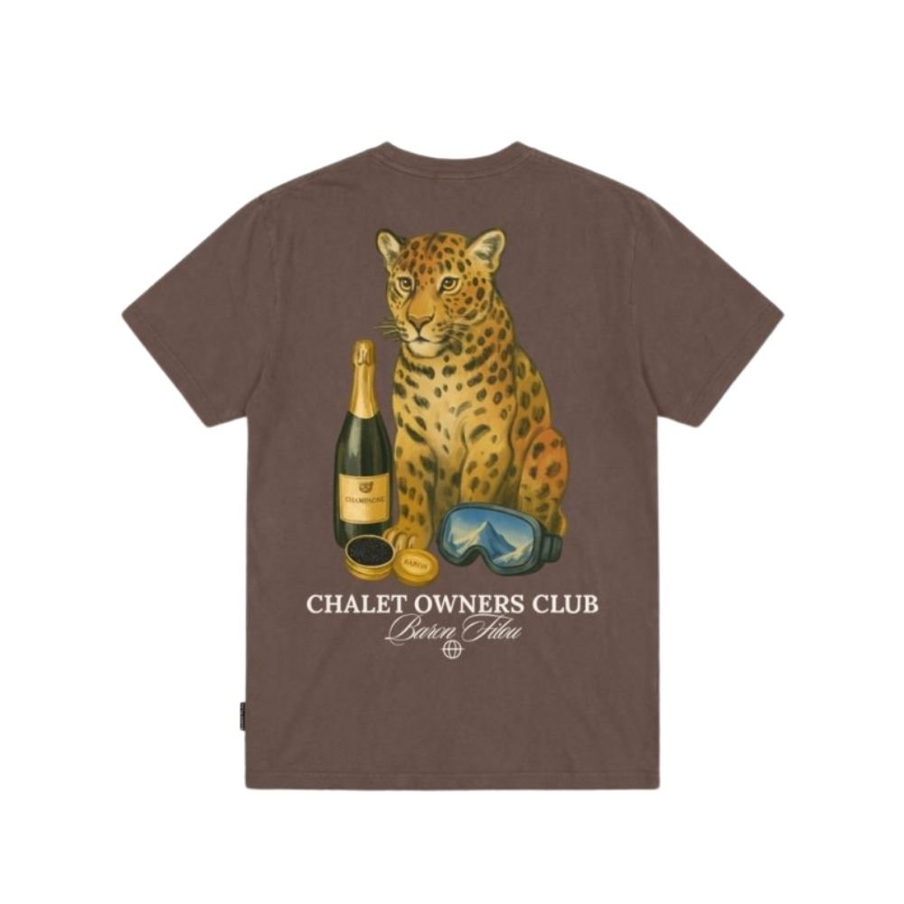 BF Oversized Backprint T-Shirt CHEETAH - Chocolate Brown