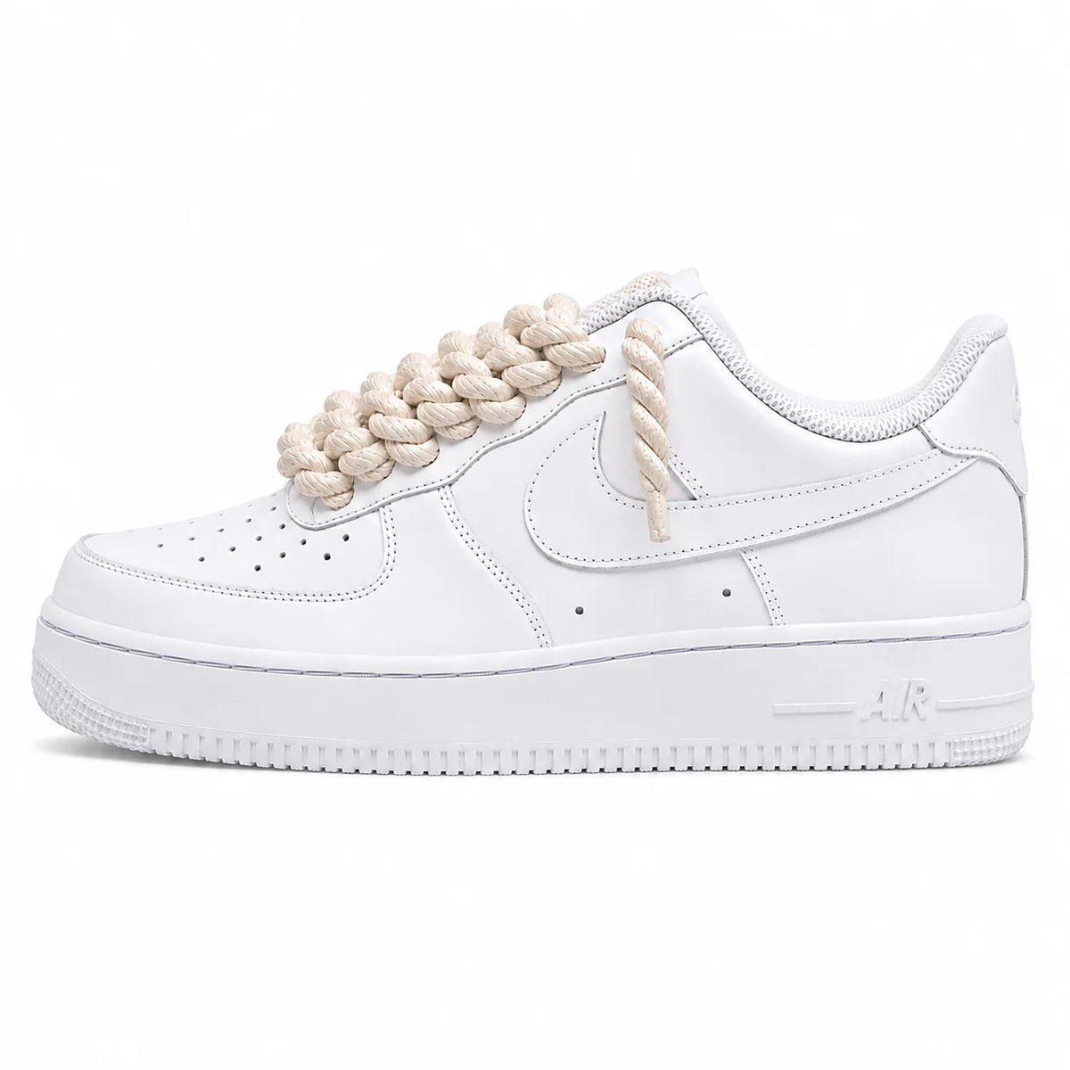 Nike Air Force 1 Low '07 White Beige Rope Lace