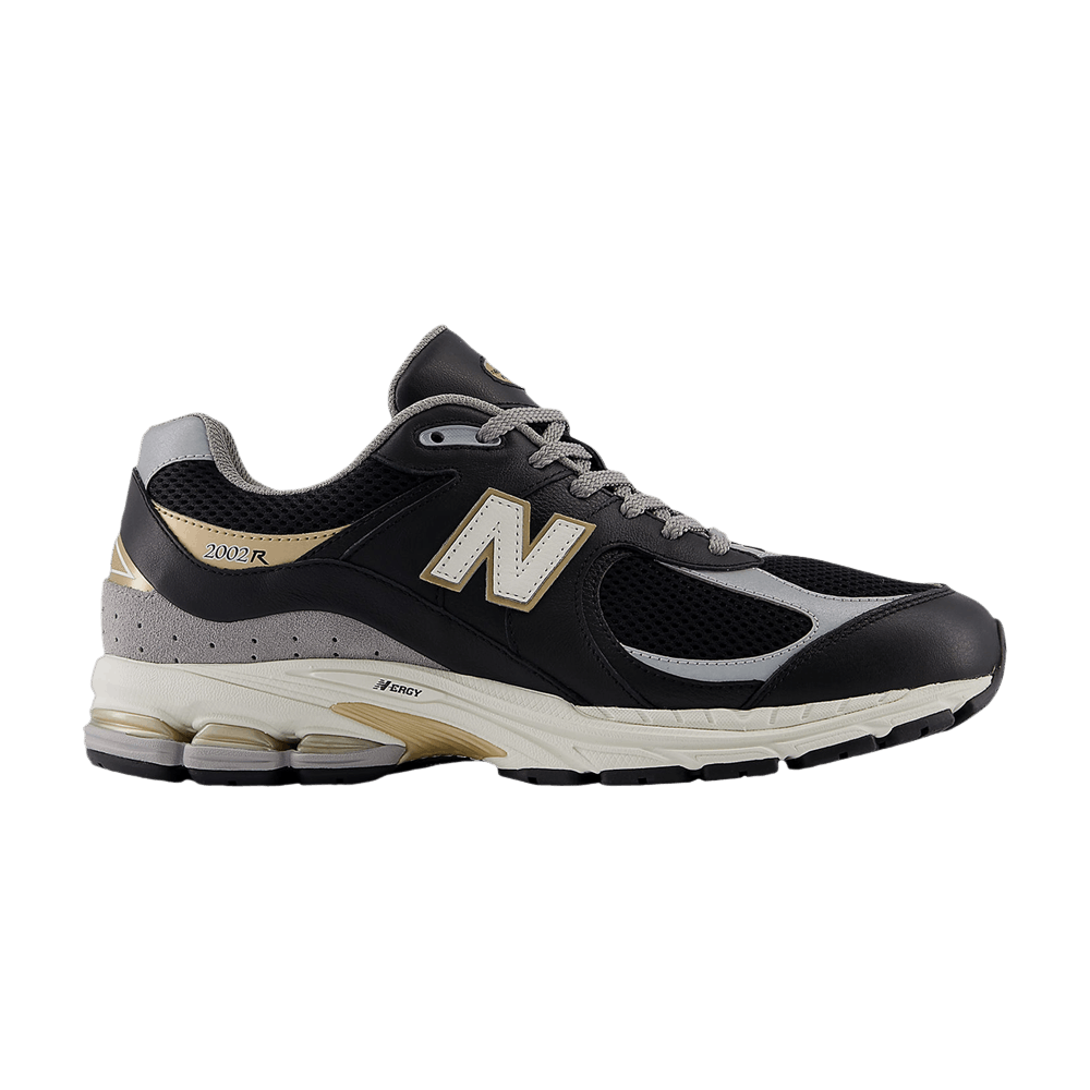 New Balance 2002R Black Sea Salt Gold Metallic