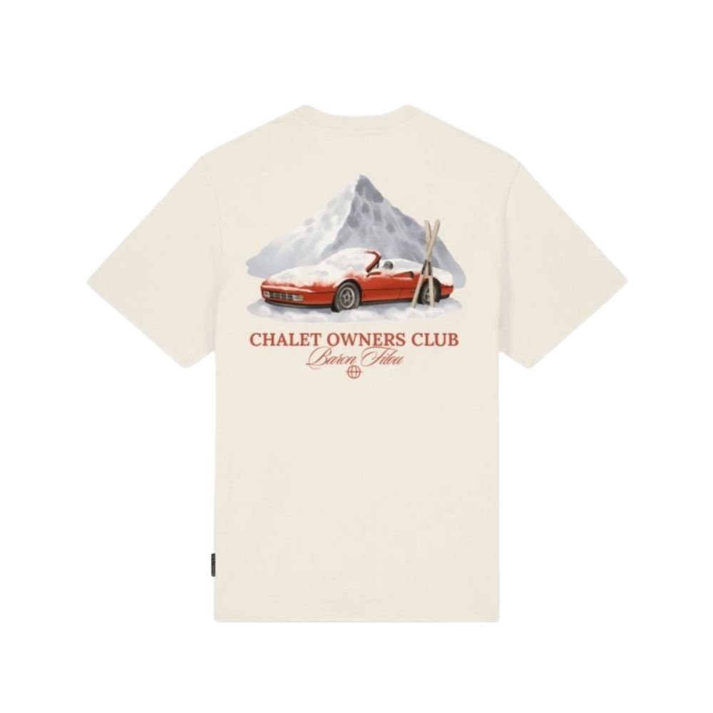 BF Oversized Backprint T-Shirt SNOWY CAR - Off-White