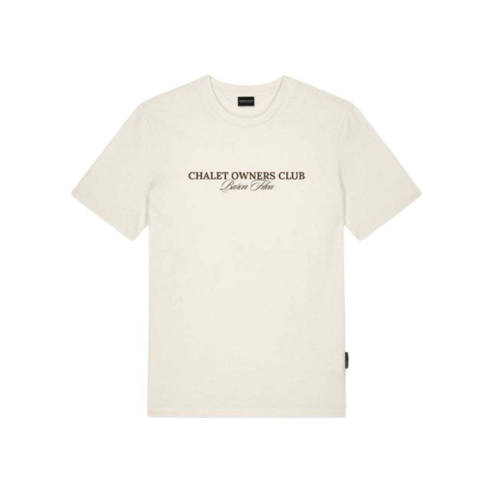 BF Backprint Poster T-Shirt Filou 188 Chalet Owners Club - Off-White