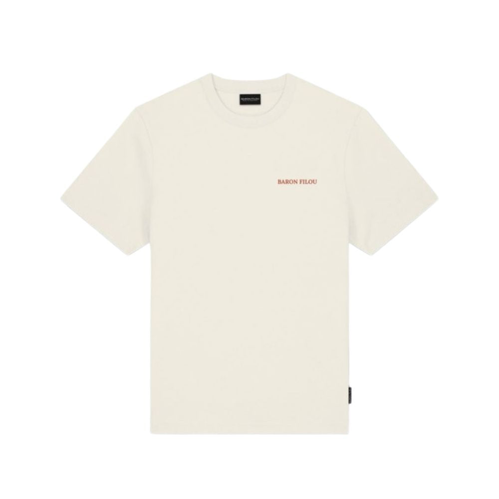 BF Oversized Backprint T-Shirt SNOWY CAR - Off-White