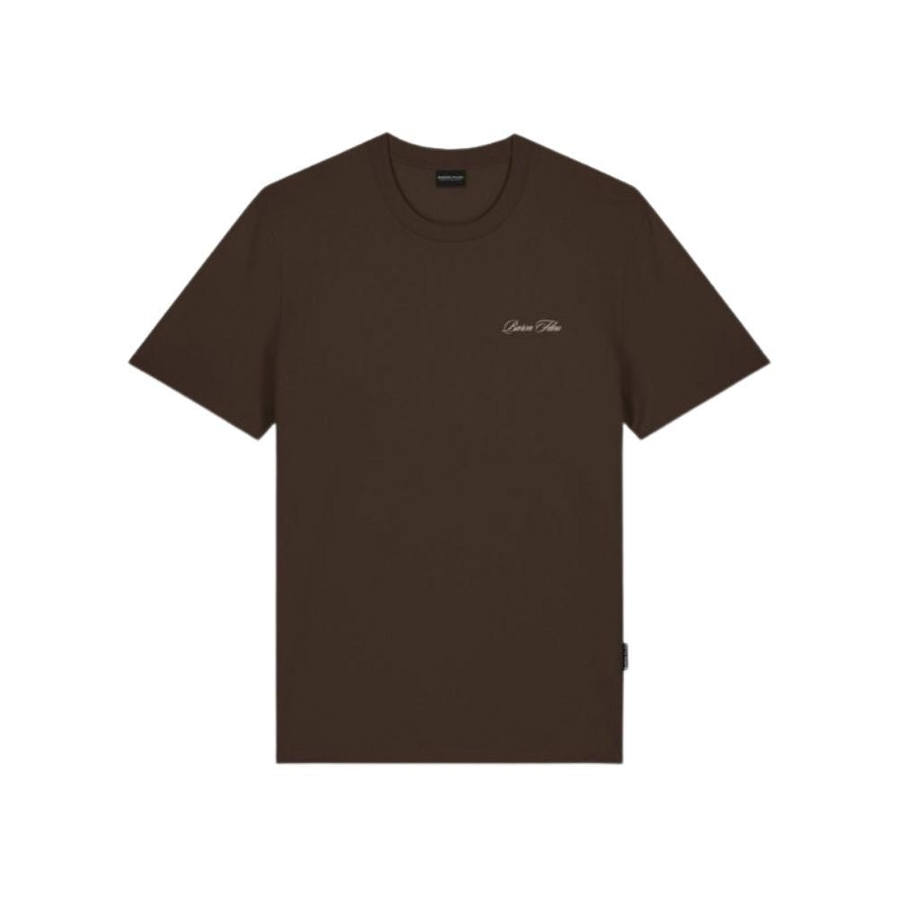 BF Poster Lineart Backprint T-Shirt Filou 186 - Chocolate Brown