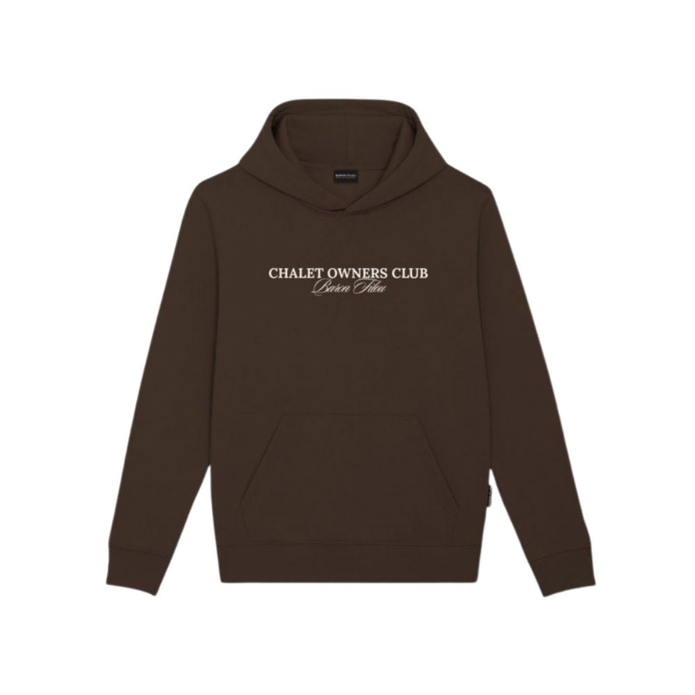 BF Backprint Poster Hoodie Filou 183 Chalet Owners Club - Chocolate Brown