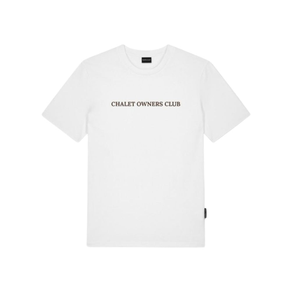 BF Backprint T-Shirt Half Filou with SKI GLASSES - White