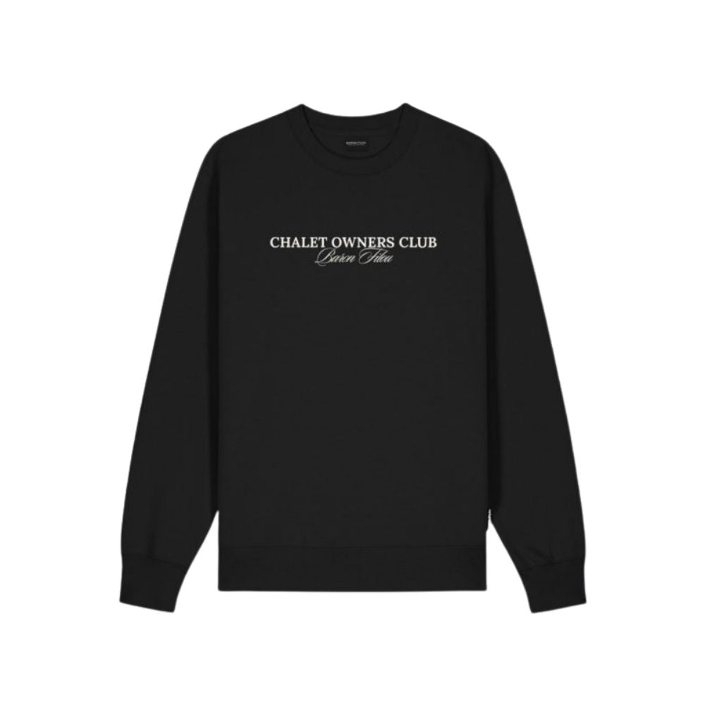 BF Backprint Poster Pullover Filou 183 Chalet Owners Club - Black