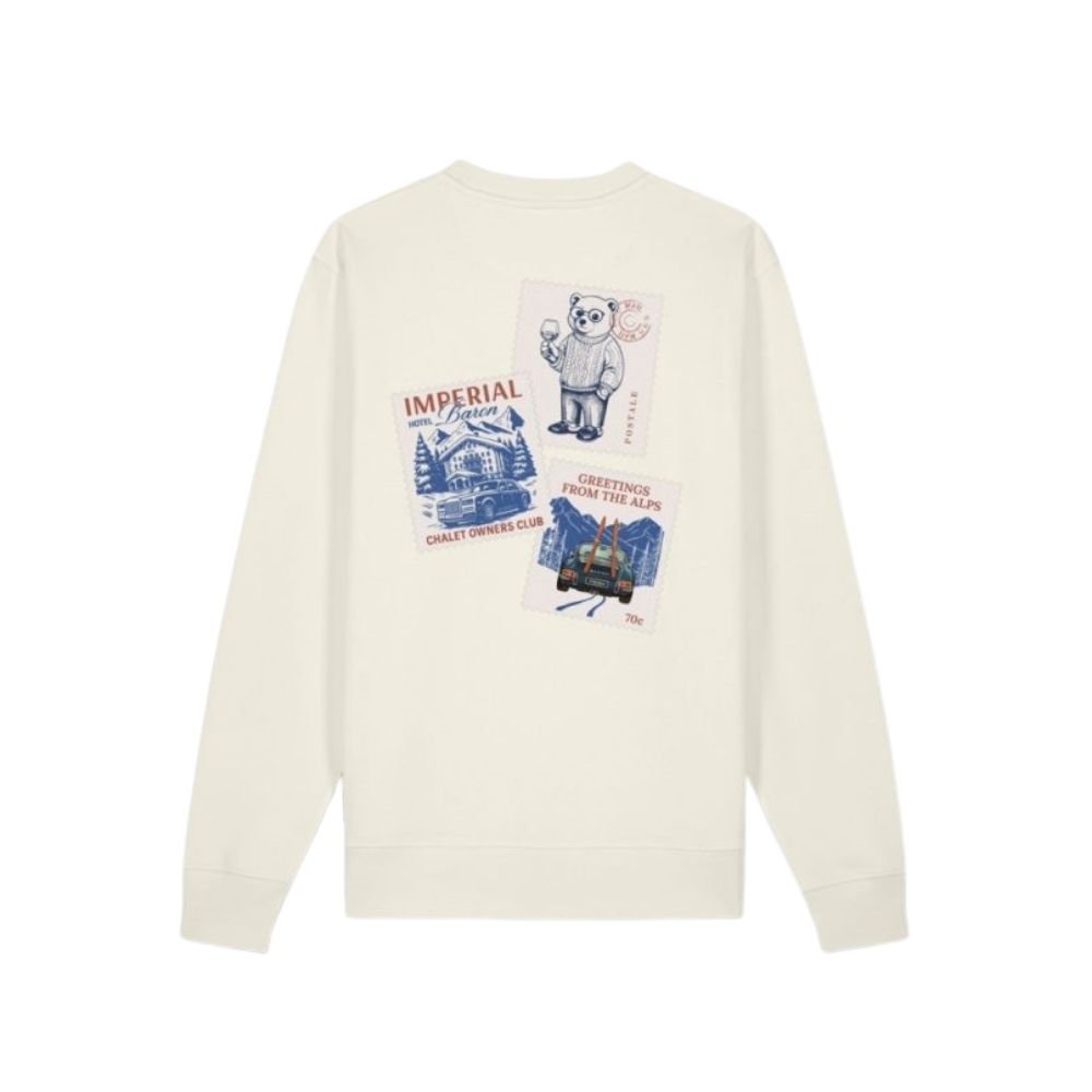 BF Backprint Pullover Filou 181 WINTER STAMPS - Off-White