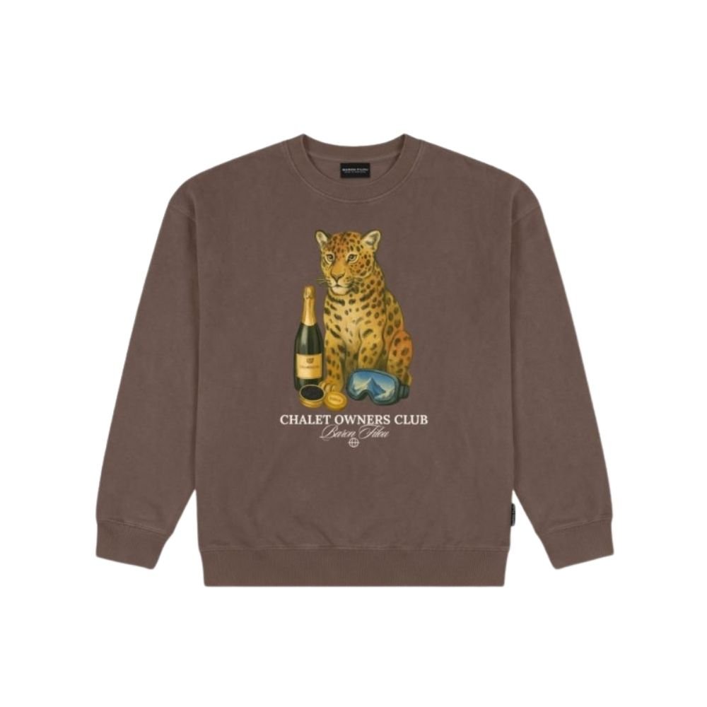 BF Oversized Pullover CHEETAH - Chocolate Brown