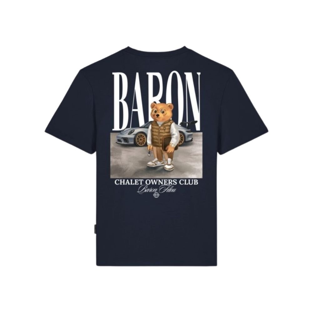 BF Backprint T-Shirt Filou 187 Chalet Owners Club BARON - Oxford Blue