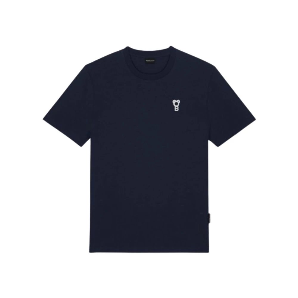 BF Signature Embroidered T-Shirt - Oxford Blue