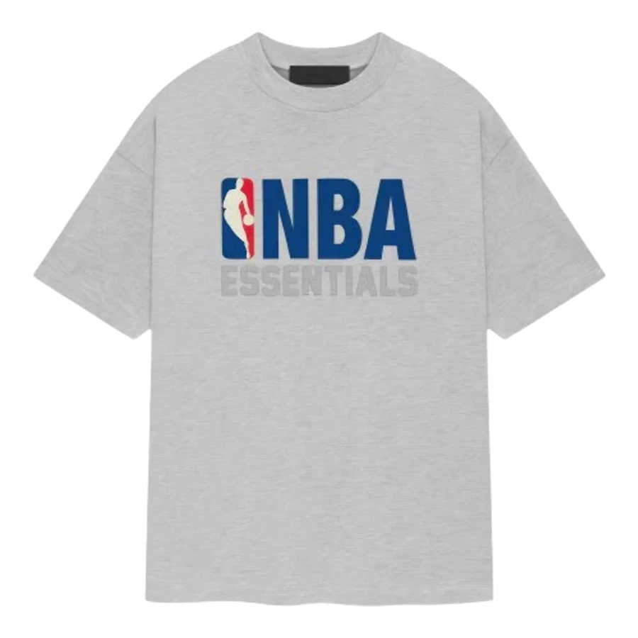 Fear Of God Essentials X NBA T-shirt Light Heather Grey