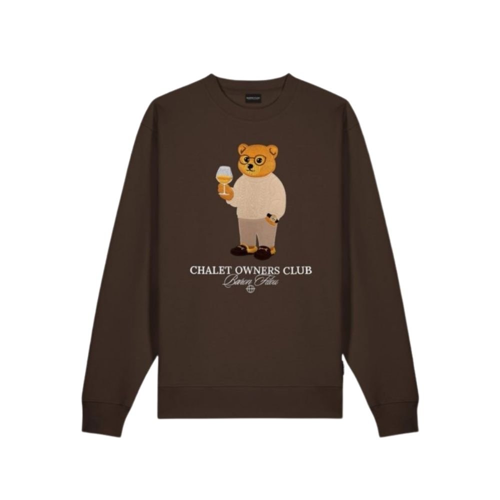 BF Embroidered Pullover Filou 181 - Chocolate Brown
