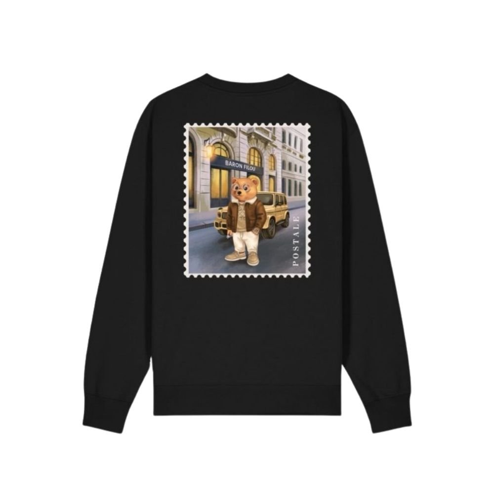 BF Backprint Poster Pullover Filou 183 Chalet Owners Club - Black